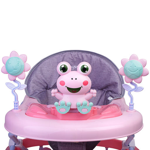 Ходунки "Веселый лягушонок" (цвет розовый)
