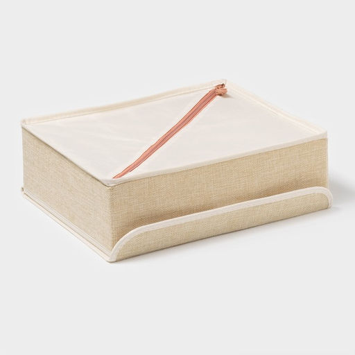 Органайзеры для хранения белья Пастель, 3 шт., с крышкой, 31.52510 см, бежевые - Simaland фото 6