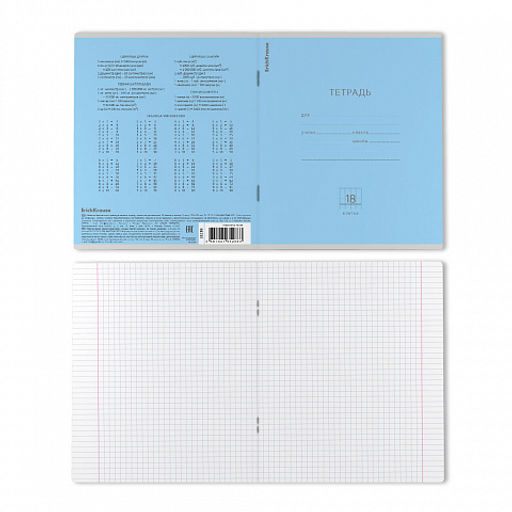 Цена за 200 шт. Тетрадь школьная ученическая ErichKrause Классика зеленая, 18 листов, клетка (в плёнке по 10 шт.)  фото 8