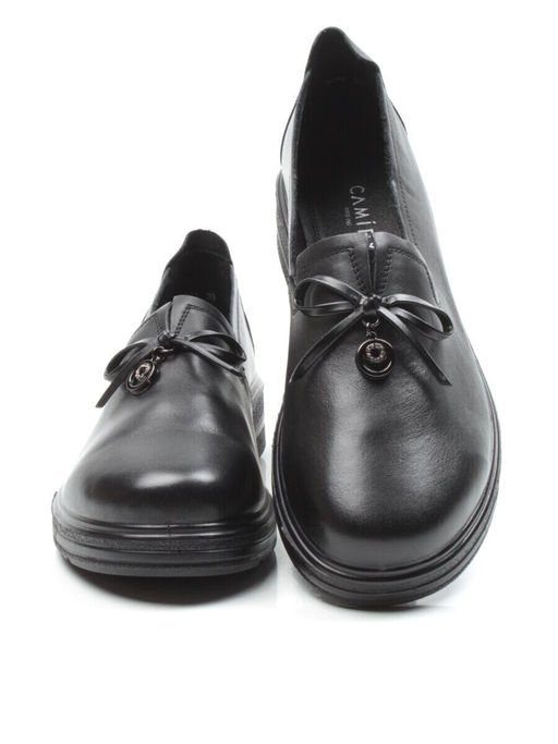 03-5071 BLACK Полуботинки женские (натуральная кожа)