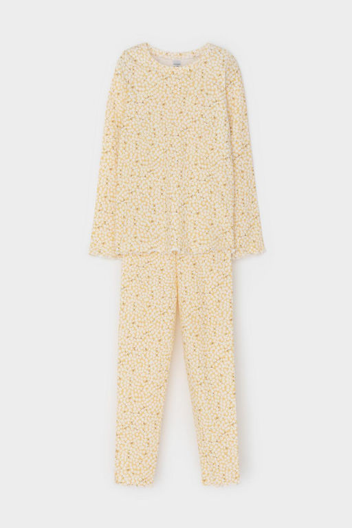 К 1618/светлая мимоза,лепестки цветов пижама для дев