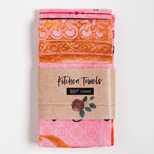 Набор кухонных полотенец Доляна Мамочка 35х60 см - 2шт, 100% хл  фото 6