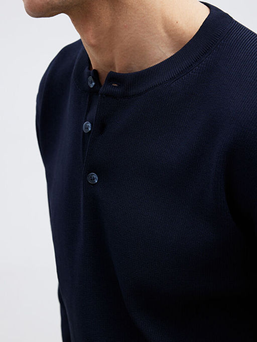 Bisiklet Yaka Erkek Triko Kazak