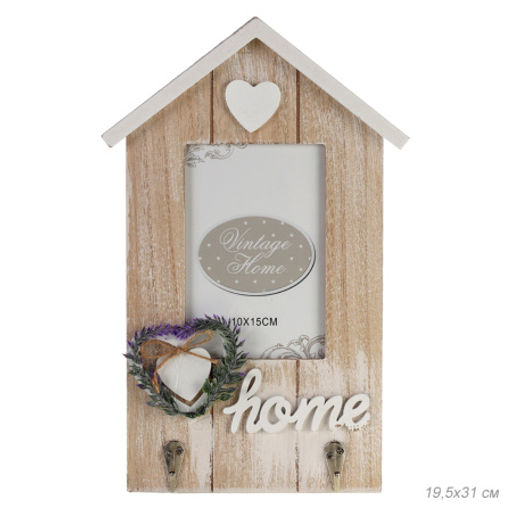 Ключница открытая два крючка 19.5х31 см / F20019 /уп 12/96/