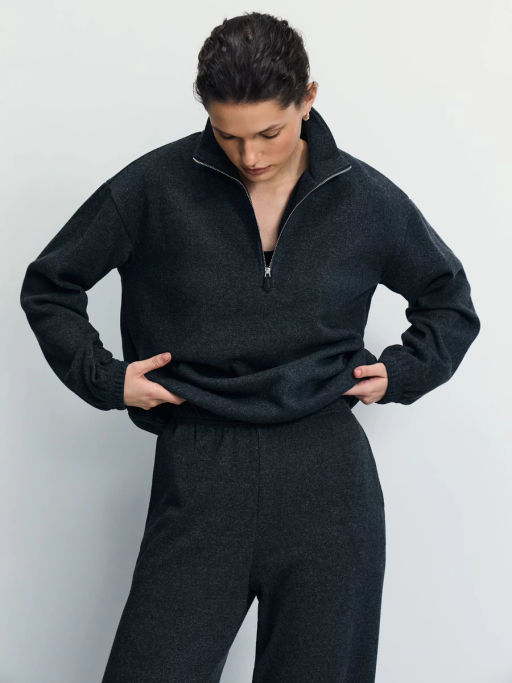 Толстовка на молнии оверсайз / Zarina