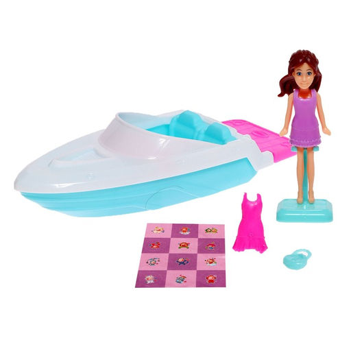 Кукла малышка Кэтти с катером и аксессуарами, цвета МИКС - Simaland фото 2