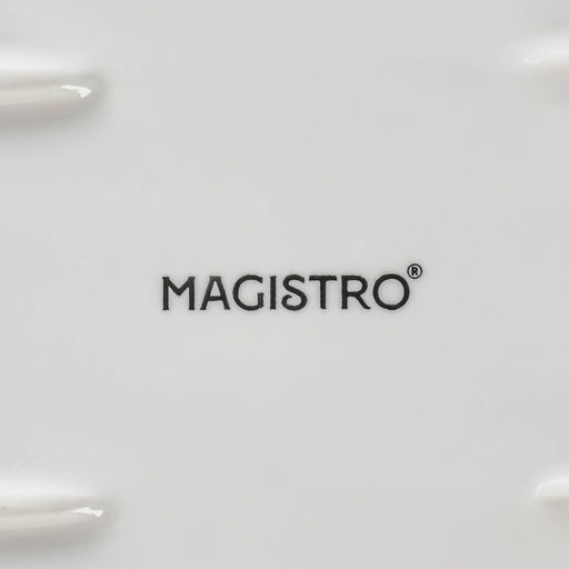 Блюдо для подачи Magistro «Гриль Бланш», 35.5×14 см, фарфор, белое