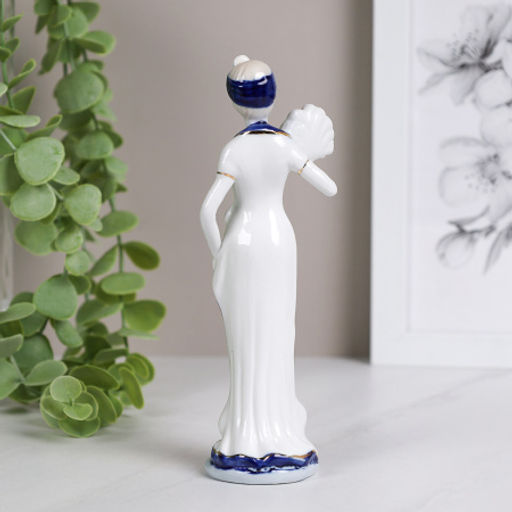 Статуэтка Дама с веером 21 см / XH-068C-1 /уп 50/ - Галеонтрейд фото 3