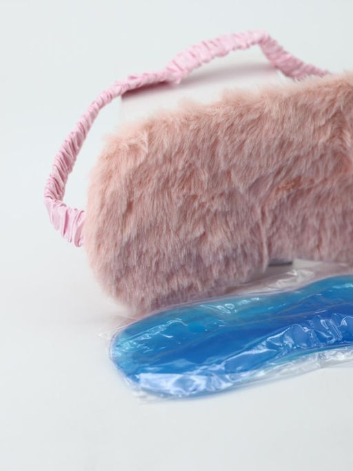 Маска для сна гелевая GIRLY "Soft dreams", peach