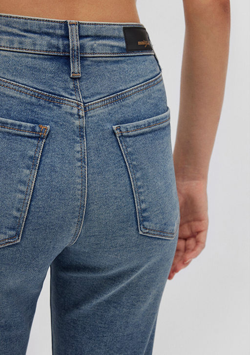 Star Gold Shape Puslu Indigo Mavisi Jean Pantolon