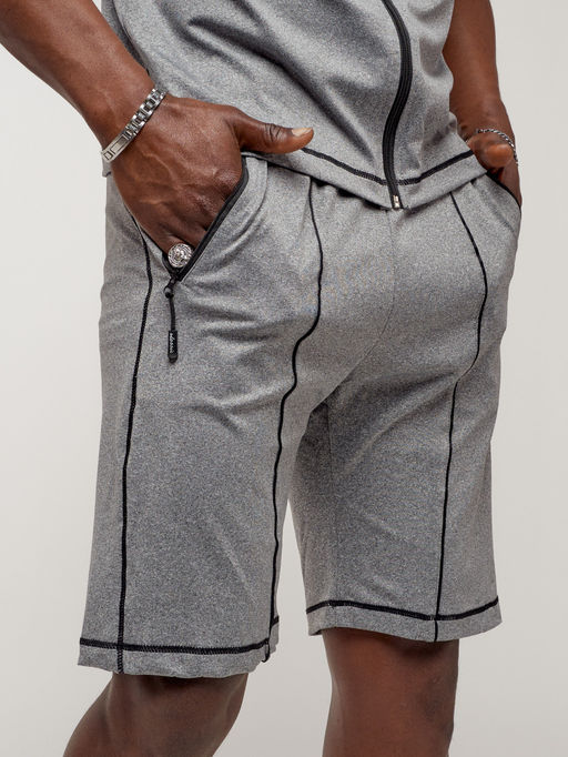 Спортивный костюм летний мужской светло-серого цвета 2262SS - FUYOUKAI фото 13