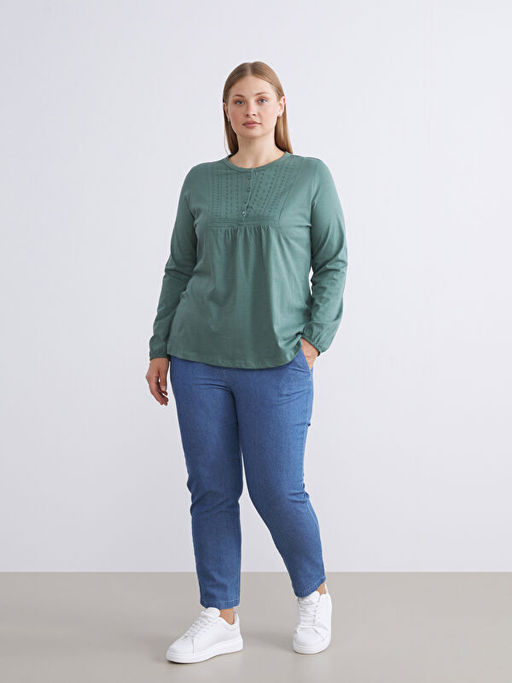 Beli Lastikli Carrot Fit Kad?n Jean Pantolon