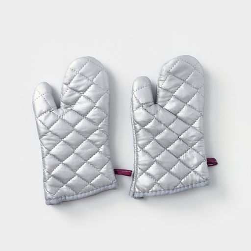 Набор прихваток Доляна «Профи», 2 шт., 30×16×2 см, серый