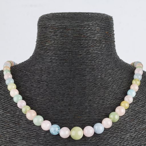 Бусы на увеличение из Берилла микс