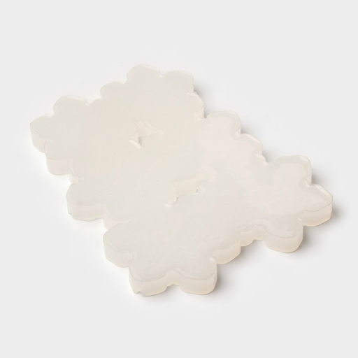 Форма для леденцов Снежинки, силикон, 6 ячеек, 17?10?0.8 см, d=5 см, d=4.5 см, прозрачная