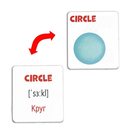 Обучающие карточки Мои первые слова на английском. Shapes and colors, 3+ - Лас играс фото 3