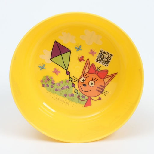 Цена за 2 шт. Тарелка детская Три Кота, 430 мл