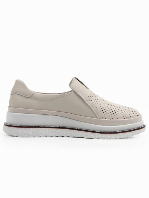 03-C319-2A BEIGE Полуботинки летние женские (натуральная кожа)