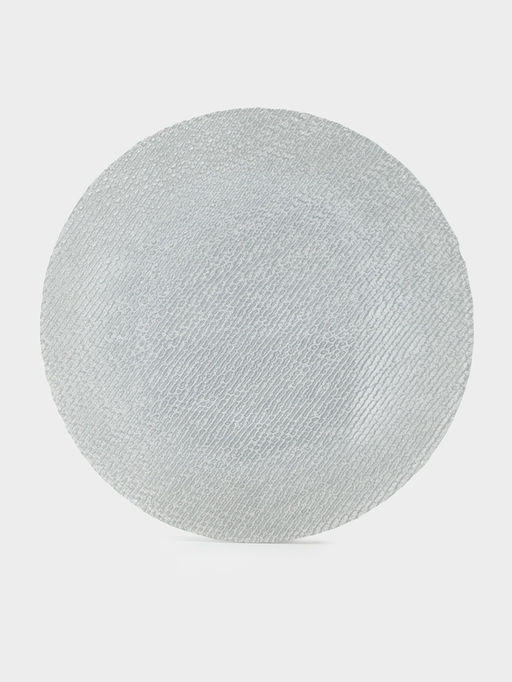 Тарелка подстановочная Magistro Cotton, d=33 см, стекло, серебристая  фото 2