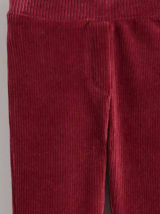 Beli Lastikli Basic K?z ?ocuk Kadife Tayt