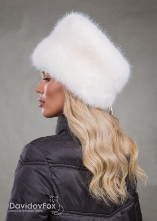 Шапка Кубанка экомех белый