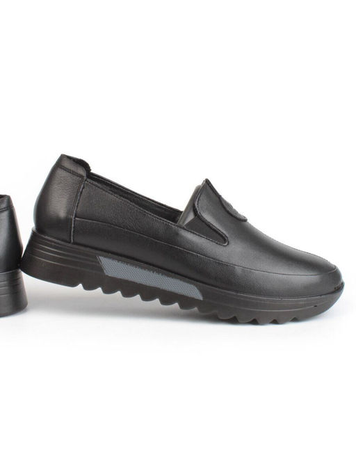 03-5306 BLACK Полуботинки женские (натуральная кожа)