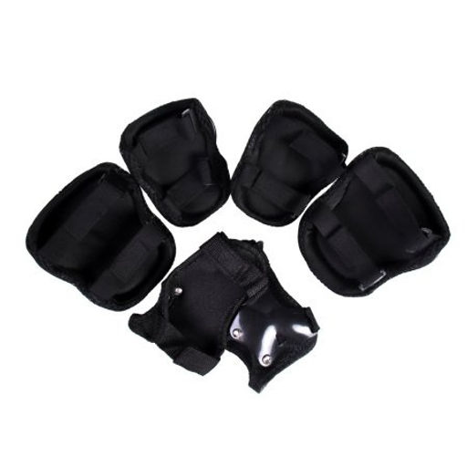 Защита для катания на роликах и велосипеде 6 предметов. 6-18лет / Yan-88Fat-B /уп 100/ черный - Галеонтрейд фото 5