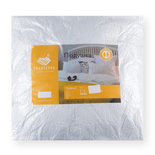 Подушка «Роза», 70×70 см, белая, полиэфирное волокно