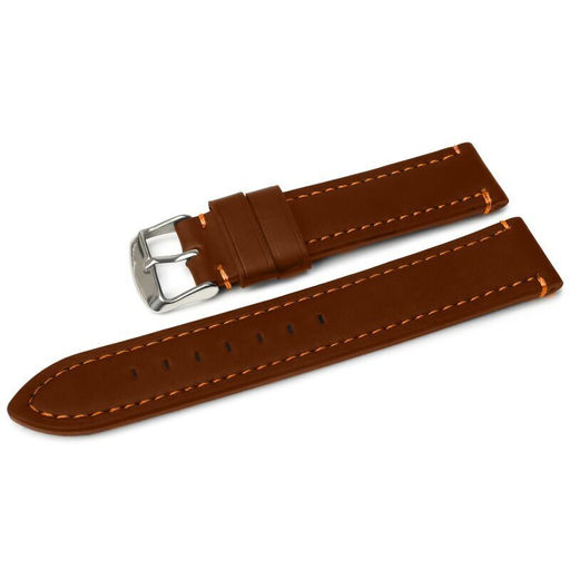 Ремешок натуральная кожа C18-20light-brown-orange
