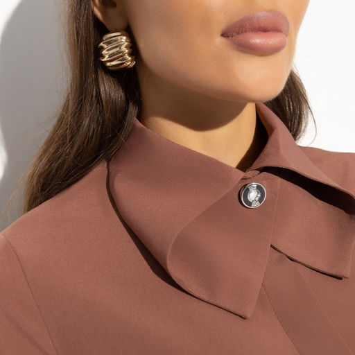 Блуза с креативным воротником Неожиданный эффект (super) - Charutti фото 3