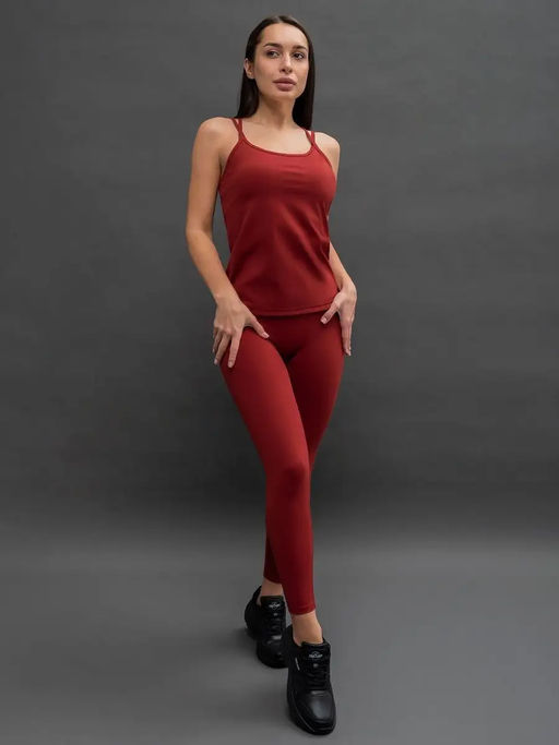 PELICAN, майка спортивная женcкая, Бордовый