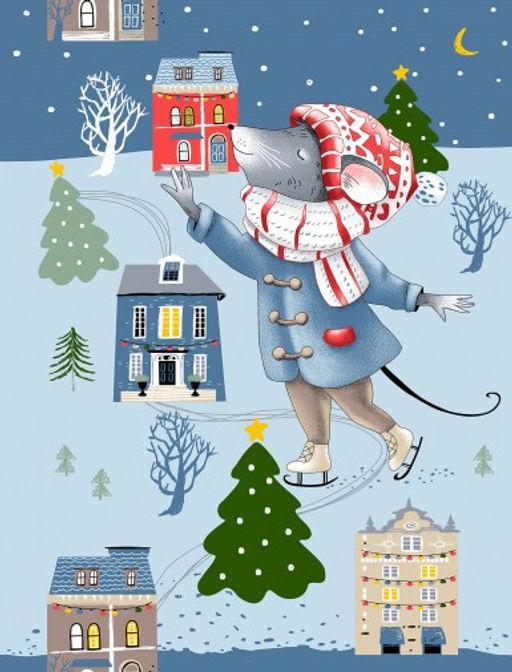 Полотенце вафельное Зимний день р.45*60 - Domtrik фото 4