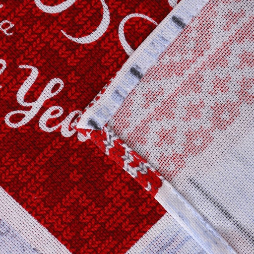 Скатерть новогодняя рогожка DomoVita Чудеса 150?150 см, хл100%, 170 г/м?