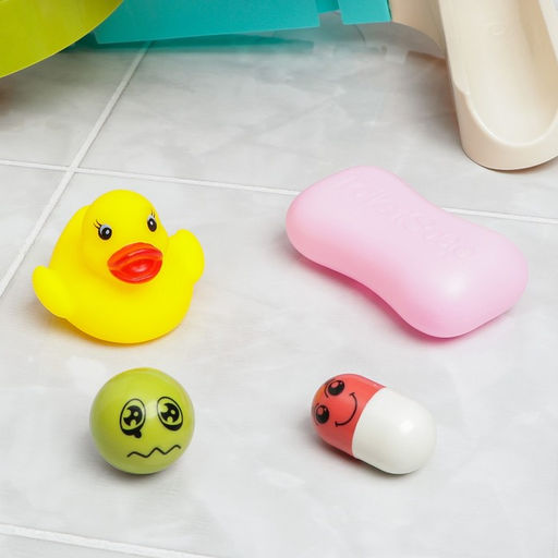 Игрушка для ванны Водная горка, 9 деталей, 4 игрушки, на присосках - Simaland фото 2