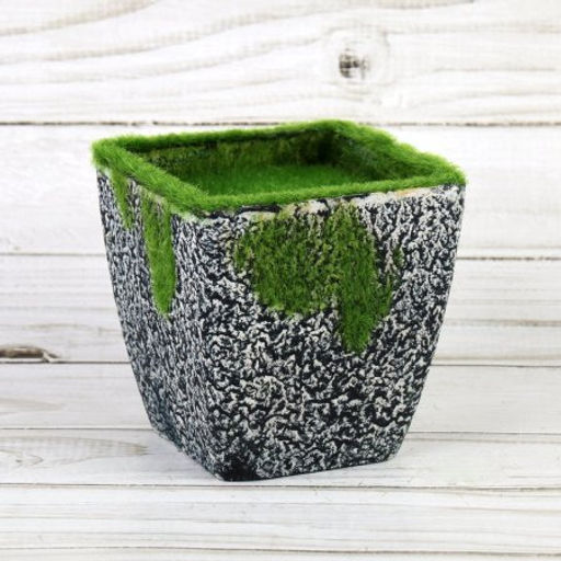 Кашпо со мхом декоративное 9,5 см / 16002 /уп 120/ - ГалеонТрейд фото 3
