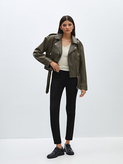 Beli Lastikli Kad?n Tayt Pantolon