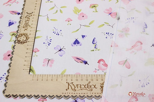 Сатин Волшебный рассвет, ш.1.61м, хлопок-100%, 120гр/м.кв - Купава фото 4