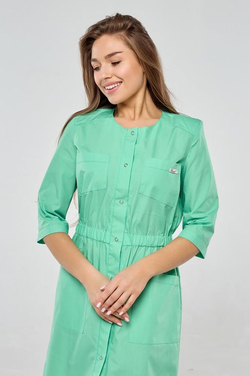 Халат женский 184 TC. Цвет: зеленое яблоко - Стильб фото 5