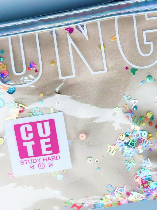 Sunflower Косметичка женская с пайетками Young 11653 28, бежевый