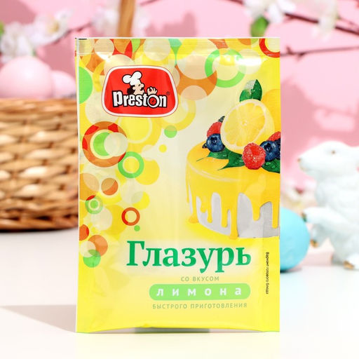 Цена за 3 шт. Глазурь Preston вкус лимона, 50 г