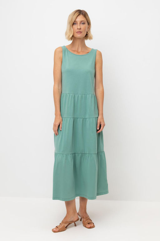 ЕВТ 5033/малахитовый зеленый сарафан жен