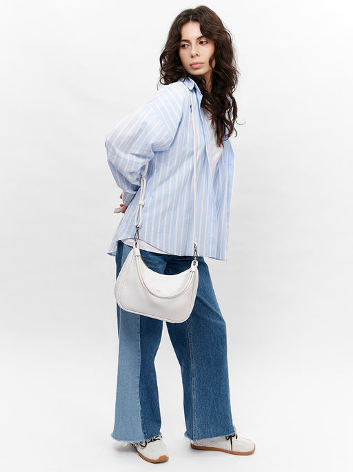 LACCOMA сумка Амира-белый эко кожа хлопок фото 5