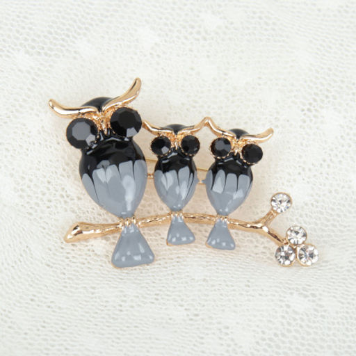 Брошь Совы / 0718 /уп 24/ - Галеонтрейд фото 2