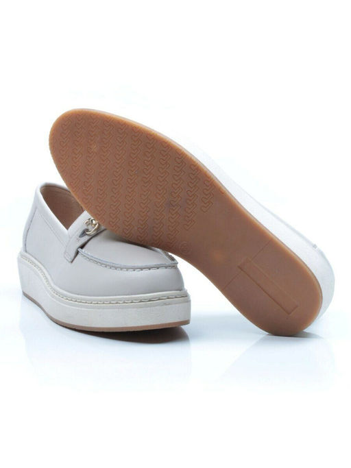 03-5062-3 BEIGE Лоферы женские (натуральная кожа)