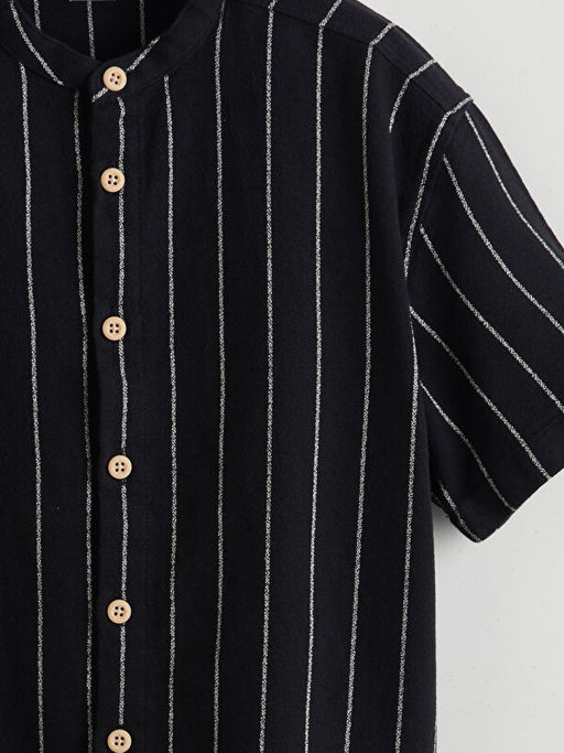 Hakim Yaka ?izgili Erkek ?ocuk G?mlek