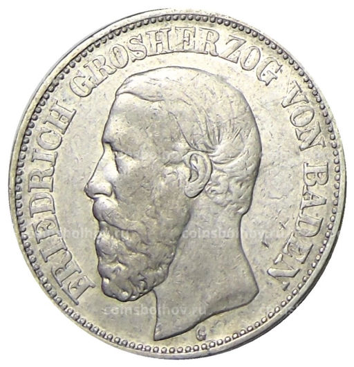 2 марки 1898 года G Германия (Баден)