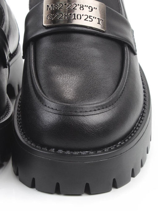 03-S77-48 BLACK Лоферы женские (натуральная кожа)