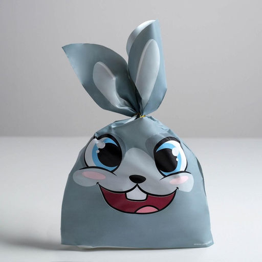 Цена за 20 шт. Мешок подарочный Зайчик, 21?16.5 см