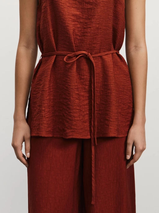 Топ из вискозы на завязках / Zarina  фото 7