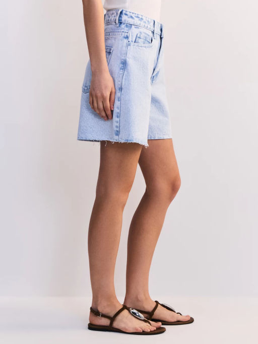 Джинсовые шорты А-силуэта ZR2605092304-100 / Zarina